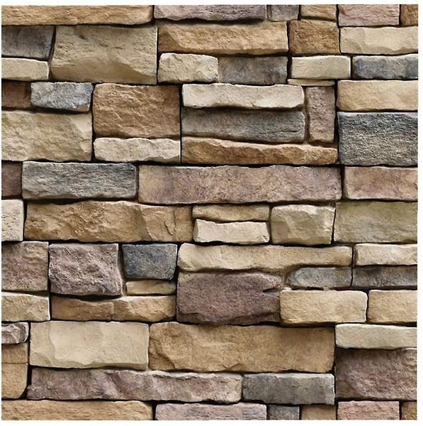 3d Wall Panels Self-adhesive Stone Look Wallpaper Waterproof Brick Carousel 1