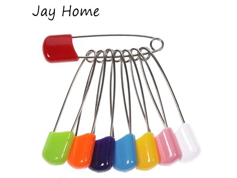 10/20Pcs Plastic Head Safety Pins 4/5.5cm Safety Locking Baby Cloth Diaper Carousel 1