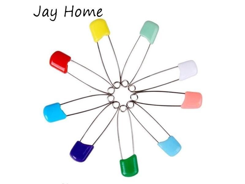 10/20Pcs Plastic Head Safety Pins 4/5.5cm Safety Locking Baby Cloth Diaper Carousel 2