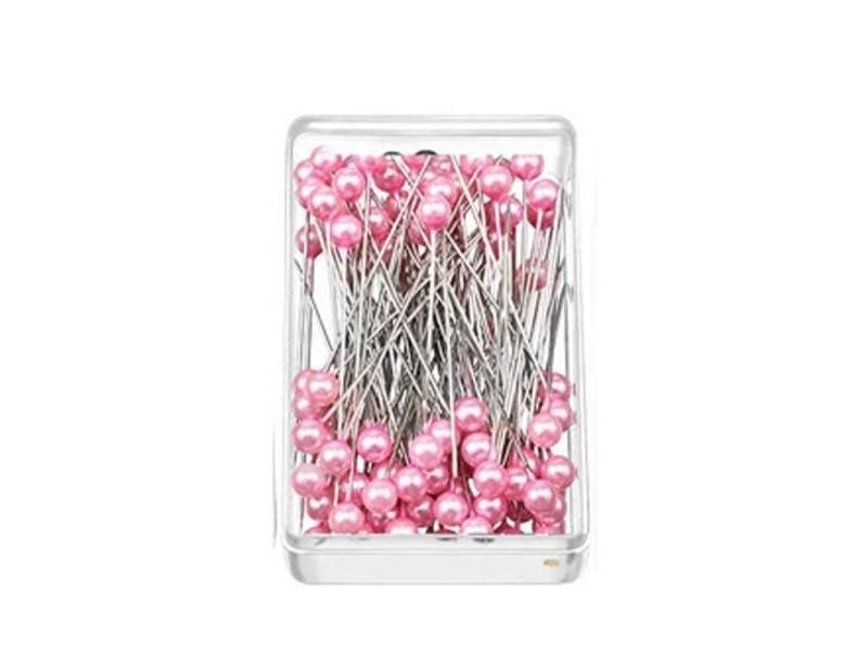 100pcs Pearl Sewing Pins 38mm Multicolor Straight Quilting Pins Dressmaking Carousel 1