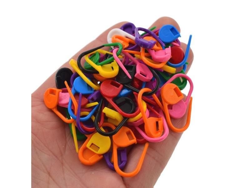 50Pcs Plastic Knitting Tools Locking Stitch Markets Crochet Latch Tools For Carousel 1