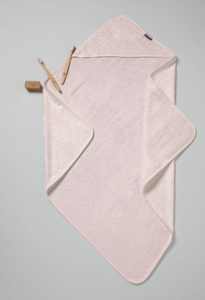 Little Bamboo: Hooded Towel - Dusty Pink Carousel 3