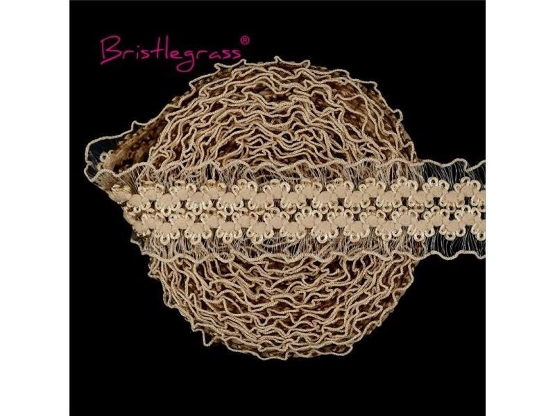 BRISTLEGRASS 2 5 10 Yard 1-1/8" 30mm Frilly Mesh Lace Trim Elastics Band For Carousel 1