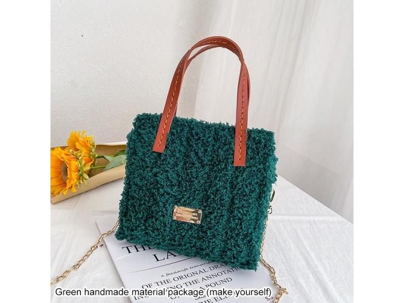 DIY Handcraft Bag Making Materials Creative Weaving Bag Latch Hook Mesh Cloth Carousel 1
