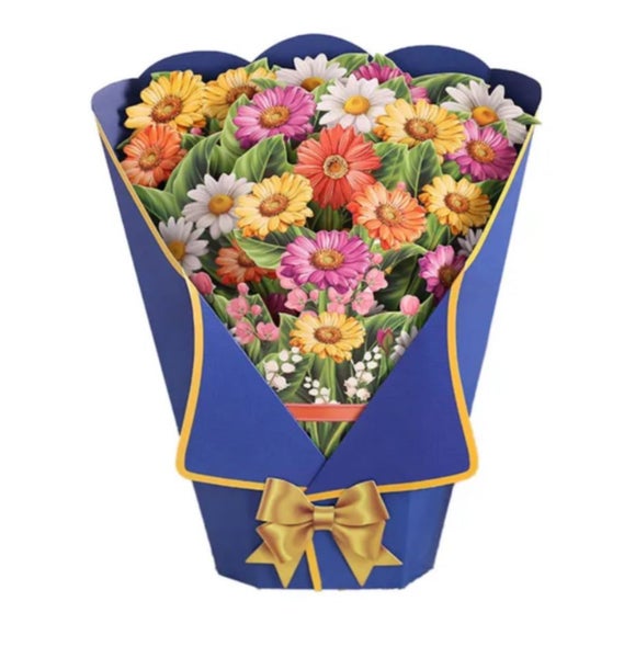 3D Pop Up Flower Card Mother's Day Birthday Greeting Card Carousel 1