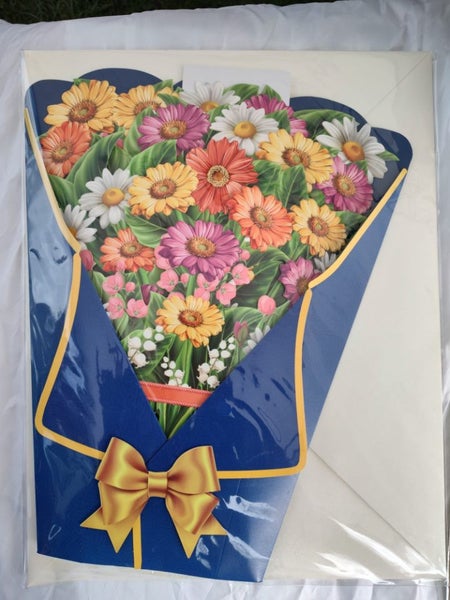 3D Pop Up Flower Card Mother's Day Birthday Greeting Card Carousel 2