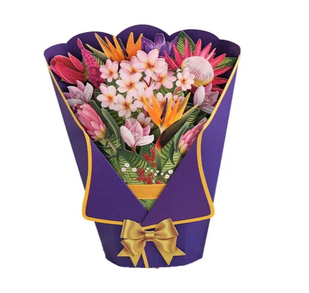 3D Pop Up Flower Card Mother's Day Birthday Greeting Card Carousel 1
