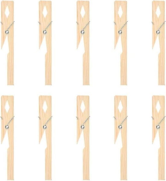 10 Pcs Wood Clip, Test Tube Holder Clamp For Laboratory Equipment Carousel 1