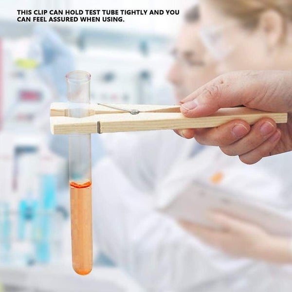 10 Pcs Wood Clip, Test Tube Holder Clamp For Laboratory Equipment Carousel 5