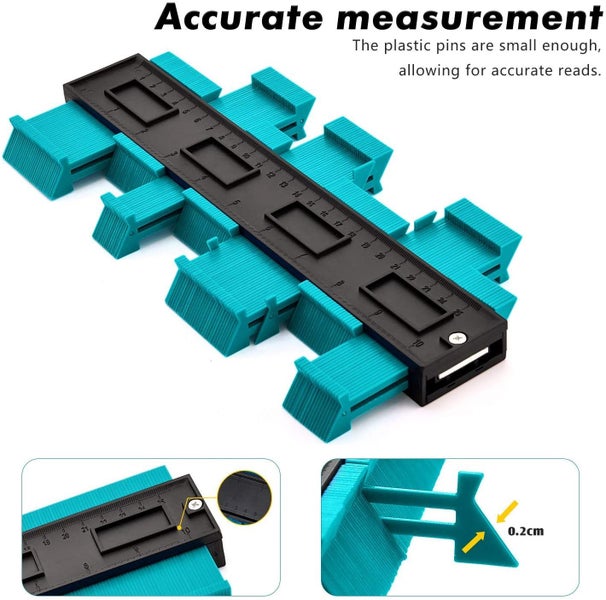 Contour/Duplication Gauge Irregular Shapes Easy Cutting/Outline Tool 250mm Carousel 2