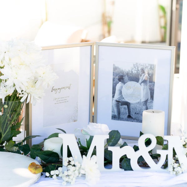 Engagement Gifts Photo Frame Picture Keepsake For Engaged Couple Carousel 3