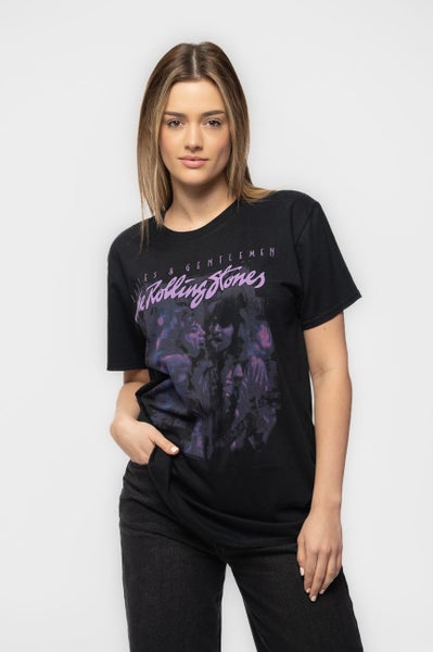 The Rolling Stones T Shirt Mick and Keith Together new Official Unisex Black Carousel 4