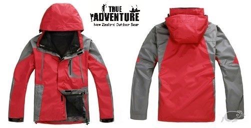 Waterproof 3 in 1 outdoor jacket RED- size XL Carousel 1