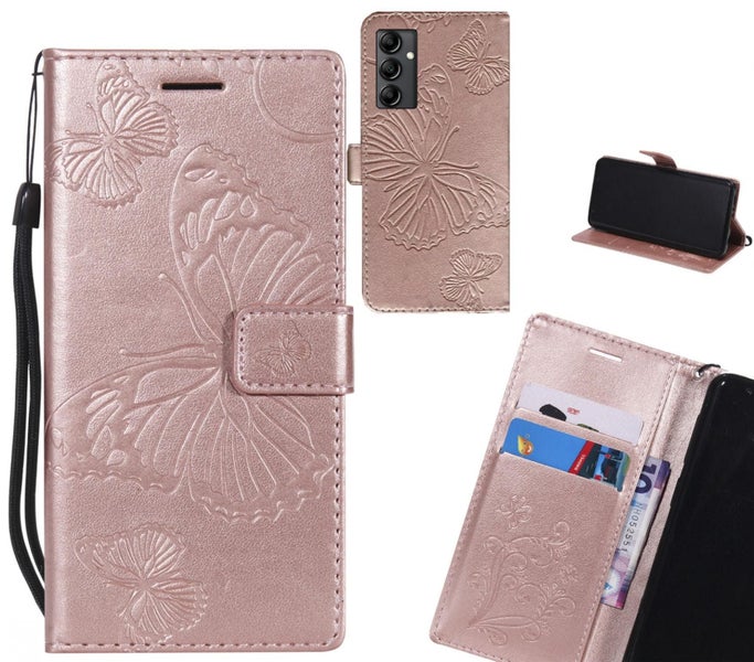 Samsung Galaxy A14 5G case Embossed Butterfly Wallet Leather Case Carousel 1