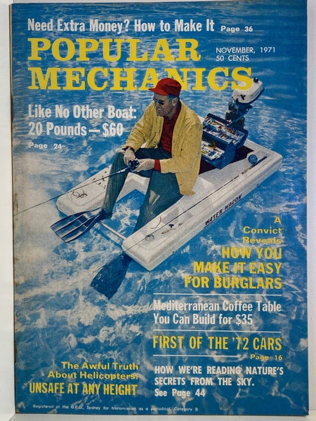 POPULAR MECHANICS MAGAZINE: Vol. 136, No. 3 - November 1971 Carousel 2