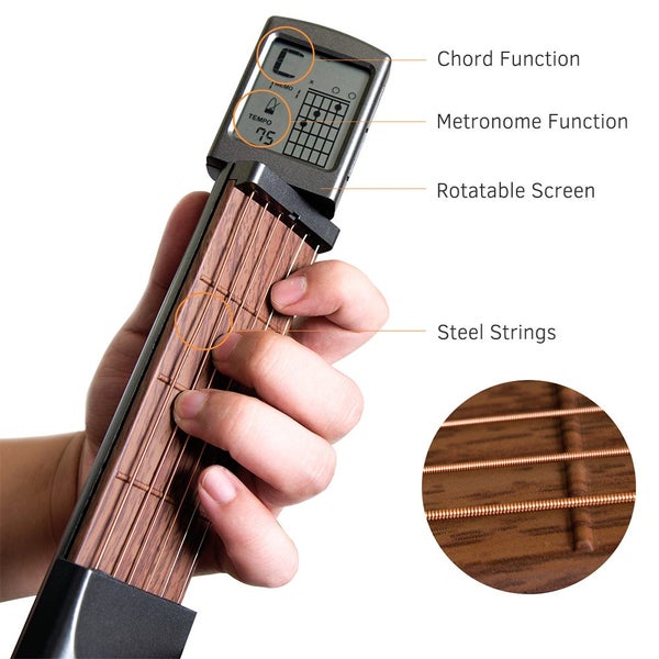Pocket Guitar Chord Trainer LCD Musical Instrument -2304033 Carousel 2