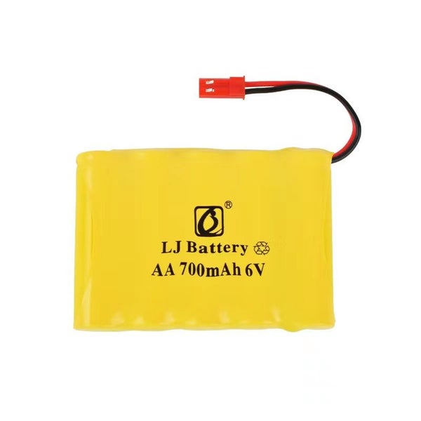 LJ Battery AA 6V Ni-Cd 700mAh Battery, JST Carousel 1