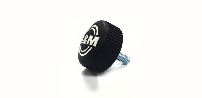 K&M - 01-82-948-55 - Knurled Screw With Logo M6 x 16 mm For Veritical Shaft I... Carousel 1