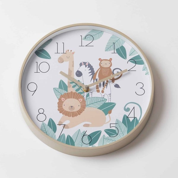 Pilbeam Jiggle & Giggle - Safari Wall Clock Carousel 1