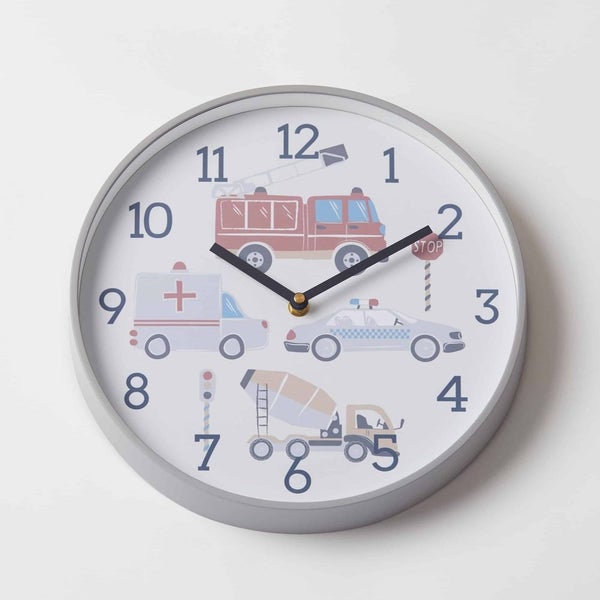 Pilbeam Jiggle & Giggle - Transport Wall Clock Carousel 1