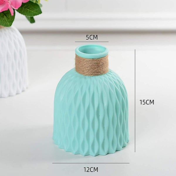 Nordic Vase, Plastic Vases For Flowers, Modern Geometric Flower Vases For Living Carousel 5