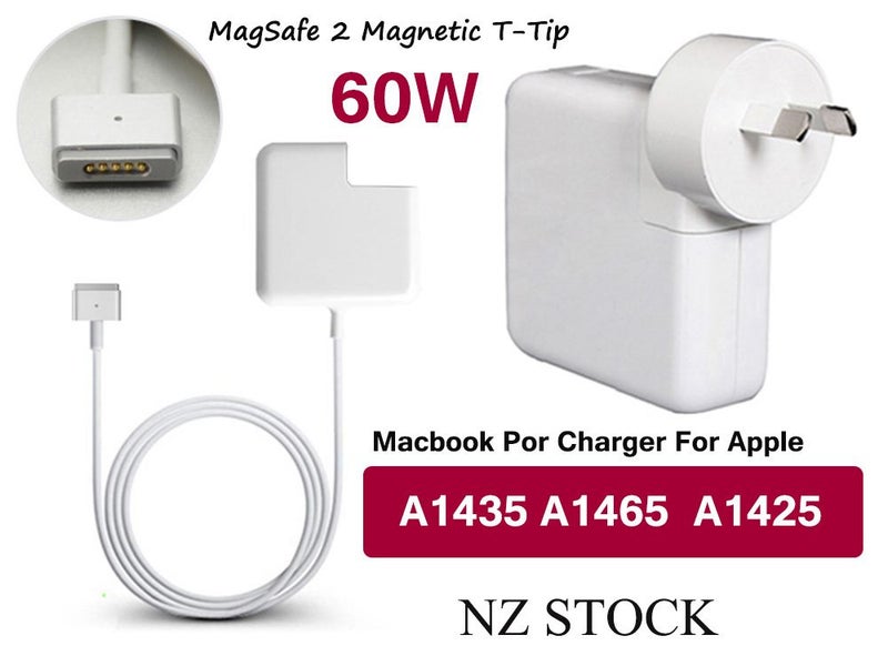 60W Power Adapter for Apple MagSafe 2 Macbook Pro Charger A1425/ A1435/  A1465