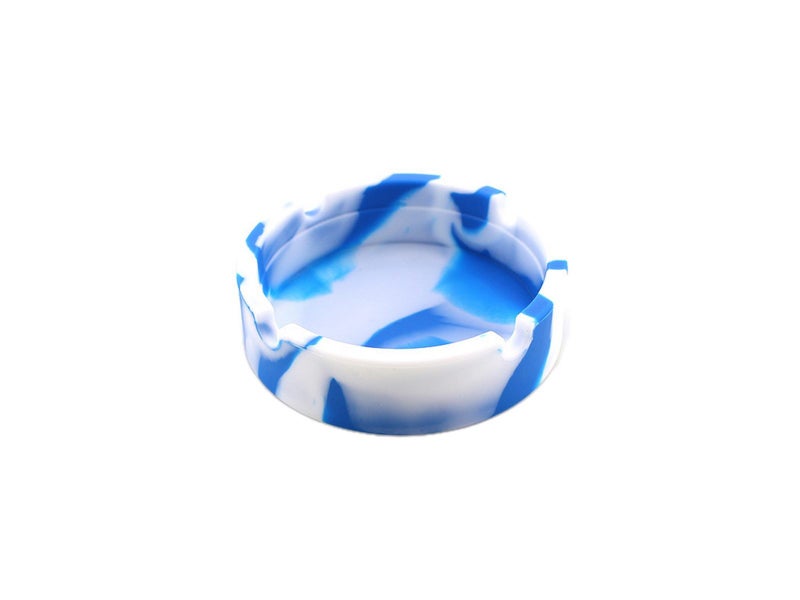 3X Silicone Ashtray 4 Slots Ash Tray Coaster Camouflage Blue Grey Green Carousel 2