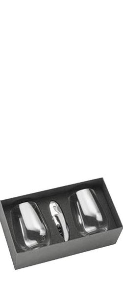Stemless Wine Glass & Bottle Opener Set Carousel 1