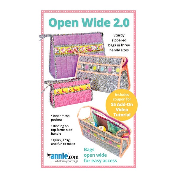 Quilting Sewing By Annie Open Wide 2.0 Pattern Only Carousel 1