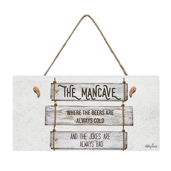 French Country Fathers Day Wooden The Mancave Hanging Sign Carousel 1