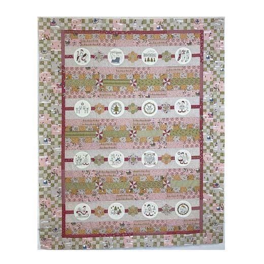 The Birdhouse Designs Sewing The Festive Elf Quilt Pattern Carousel 1
