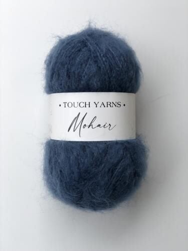 Touch Alpine Superfine Mohair Merino 12 Ply Brushed Yarn 100g 136 Denim Carousel 1
