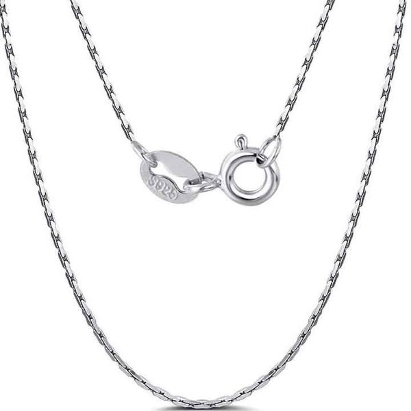 925 Sterling Silver Chain with Bolt clasp "Bamboo .6 mm" (45cm) Carousel 1
