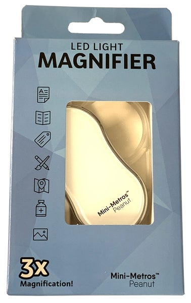 Mini-Metro LED Magnifier - Peanut 3x Magnification Carousel 5