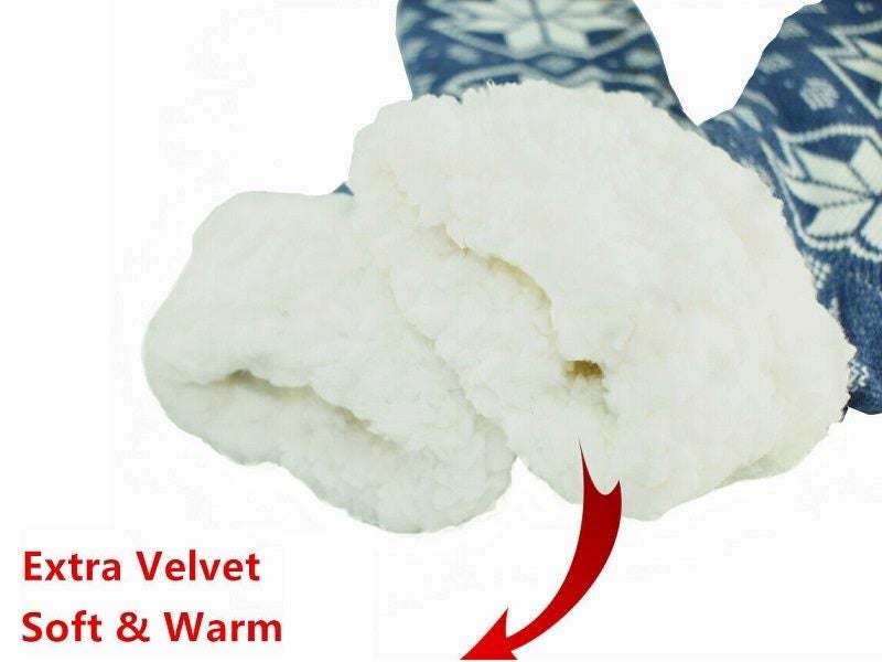 6 Pairs Womens Slipper Fuzzy Socks Winter Super Warm Soft Socks with Grippers Carousel 2