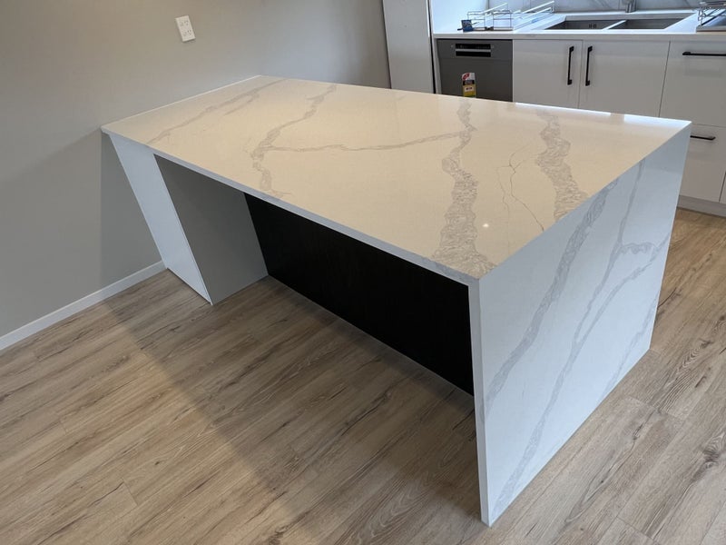 Custom made marble look engineer stone benchtops Carousel 1