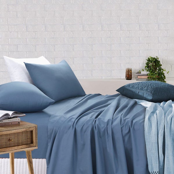 Cotton Rich Flat & Fitted Sheet Set - Marine Carousel 1