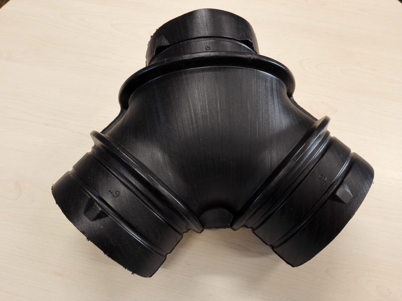 Plastic vent duct Y-BRANCH 150X150X150mm Carousel 1