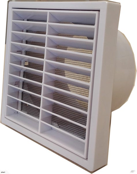 Plastic Fixed Louver Grille 150 mm Carousel 1