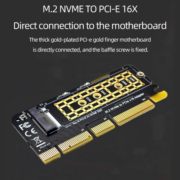 PCIE to M2 Adapter PCI Express 3.0 x16 to NVME SSD M2 PCIE Raiser 2230 2260 2280 Carousel 2