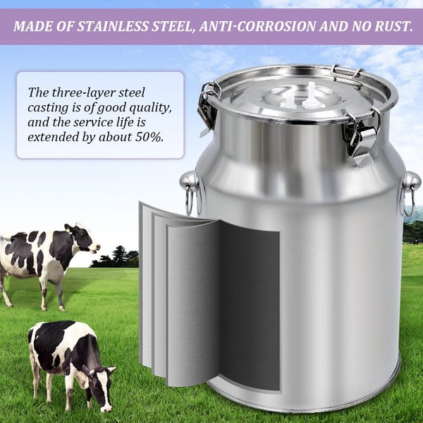 Milking Machine 8L Sheep Milker Electric Pulsation Automatic Milking Equipment Carousel 2