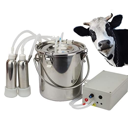 Rechargeable 5L Milking Machine Battery Milker Powered Pulsation Milker for Goat Carousel 20