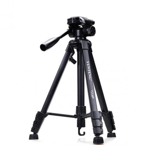 Yunteng 668 Aluminum Tripod Camera Accessories Stand with Pan Head For Cameras628638611054111116