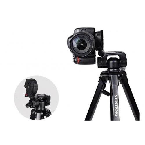 Yunteng 668 Aluminum Tripod Camera Accessories Stand with Pan Head For Cameras62863861105411112