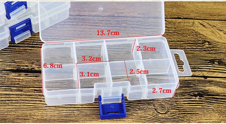 NEW Plastic Adjustable Jewelry Storage Box Case Craft Organizer Bead Carousel 2