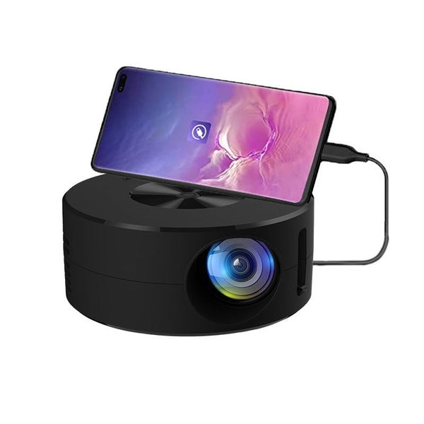 YT200 Black Mini Portable Projector with 60-inch Projection Drawing Size Carousel 1