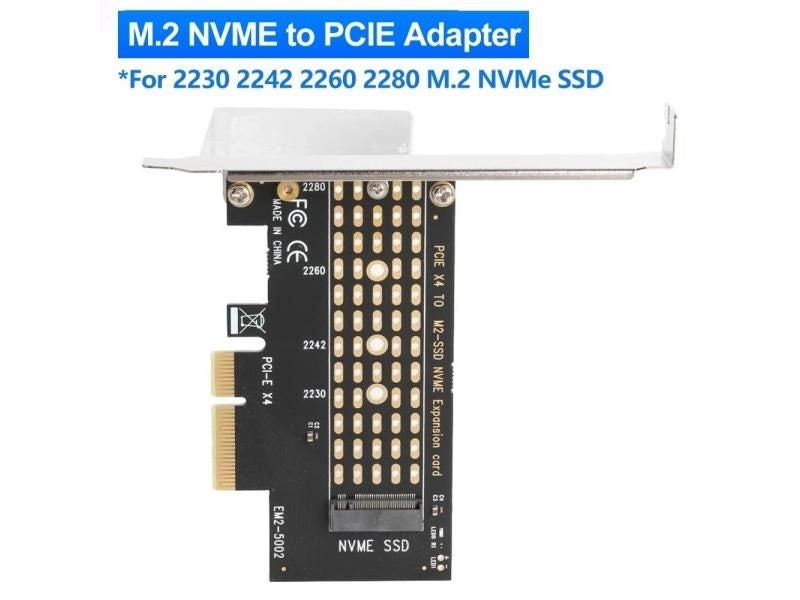 PCIE To M2/M.2 Adapter Add On Cards SATA M.2 SSD PCIE Adapter NVME/M2 PCIE Carousel 1