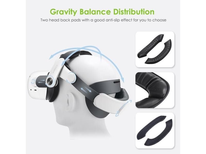 BOBOVR M2 Plus Strap Head Strap Twin Battery Combo For Meta Oculus Quest 2 Carousel 1