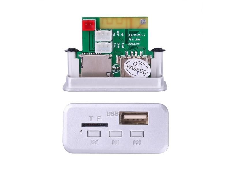 Mini Wireless Bluetooth 5.0 MP3 Decoder Board With 12V USB FM TF AUX Carousel 1