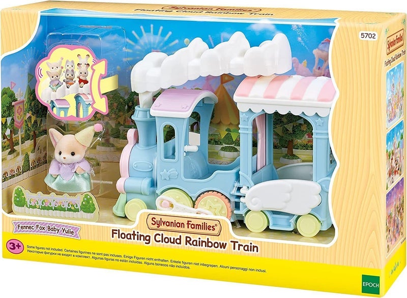 Sylvanian Families Floating Cloud Rainbow Train Carousel 1